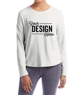 Champion Women's Sport Soft Touch Long Sleeve Performance Shirt - Color: White