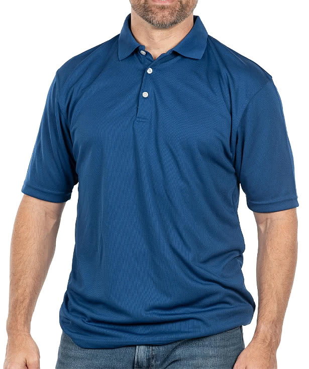 Burnside Solid Performance Pique Polo