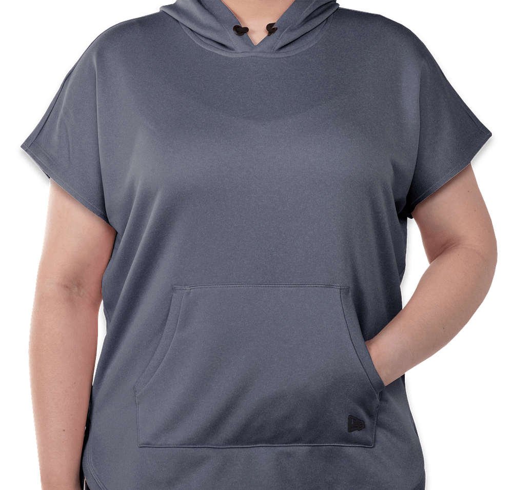 New Era Women's Performance Terry Short Sleeve Hoodie -default