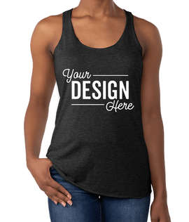 Next Level Women's Tri-Blend Racerback Tank - Color: Vintage Black