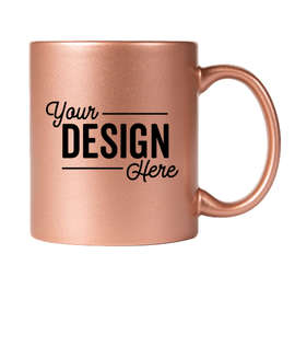 11 oz. Metallic Mug - Color: Rose Gold