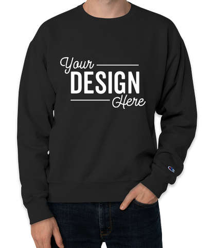 Champion Garment Dyed Crewneck Sweatshirt  - Black