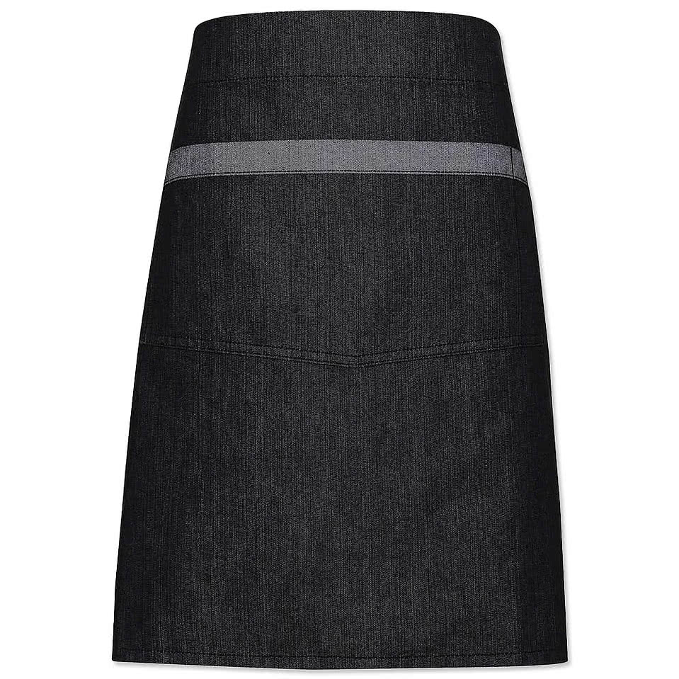 Artisan Collection Domain Contrast Denim Waist Apron - Printed