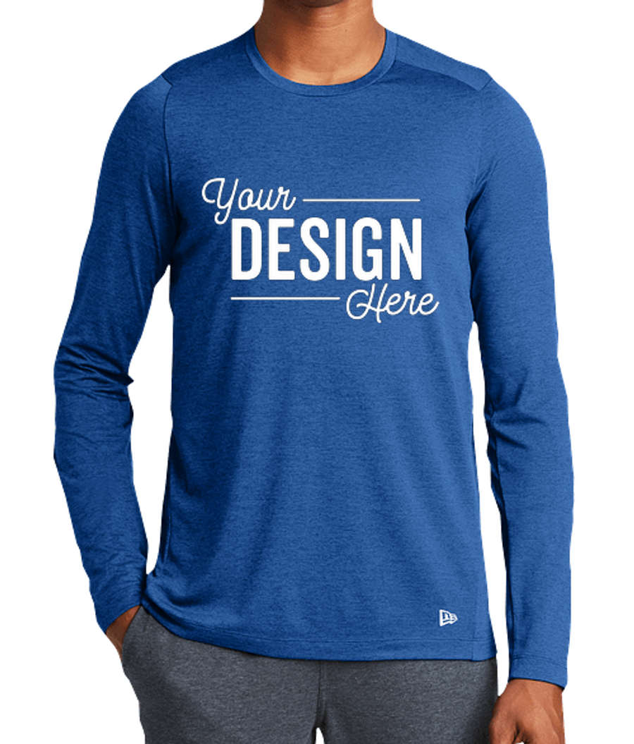 New Era Series Long Sleeve Performance Shirt in Royal