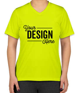 Canada - Team 365 Women's Zone V-Neck Performance Shirt - Color: Safety Yellow