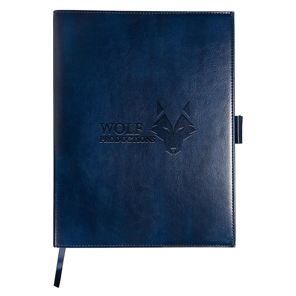 Debossed Leeman Venezia Large Refillable Hard Cover Journal