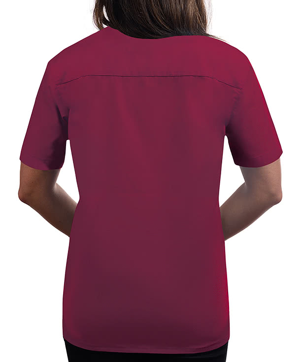 Blue Generation Women's Value Short Sleeve Poplin Dress Shirt - Embroidered