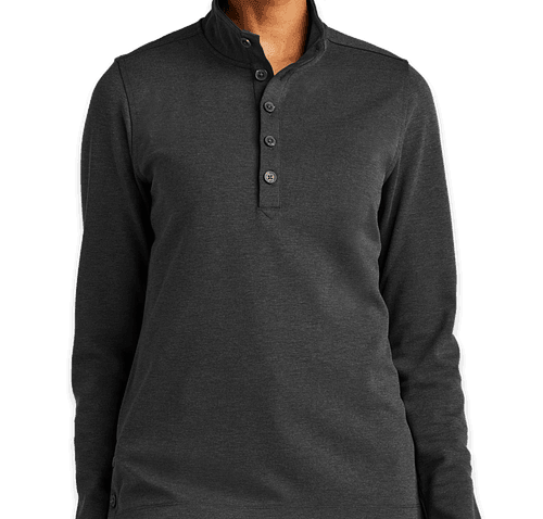 Brooks Brothers Women’s Mid-Layer Stretch Half Button Sweatshirt