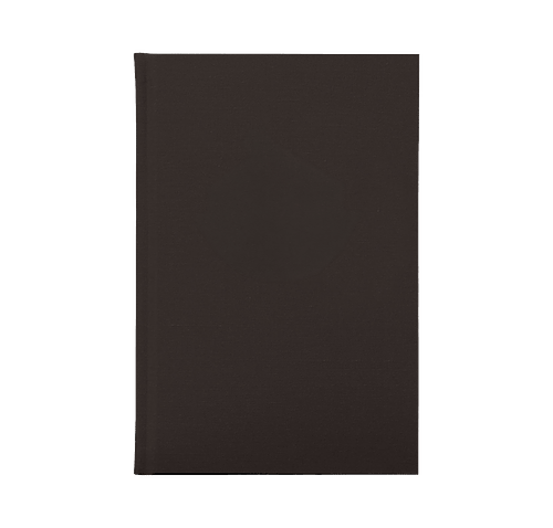 JournalBooks ® Debossed  Americana Linen Hard Cover Notebook in Black