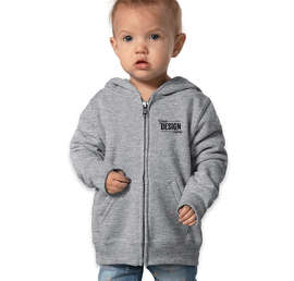Port & Company Toddler Core 50/50 Zip Hoodie - Color: Athletic Heather