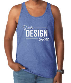 Bella + Canvas Tri-Blend Tank - Color: Blue Tri-Blend