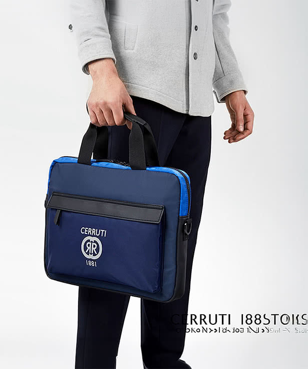 Cerruti 1881 Brick Document 15" Computer Messenger Bag