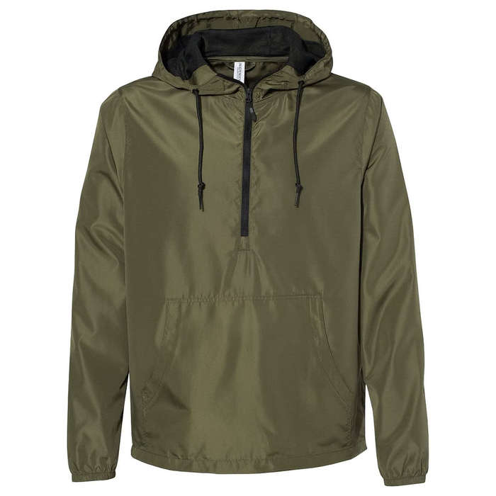 Independent Trading Quarter Zip Windbreaker