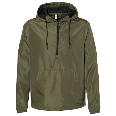 Independent Trading Quarter Zip Windbreaker | Custom Apparel