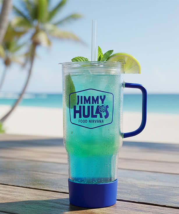 40 oz. Cafe America Glass Dual Lid Travel Mug with Straw