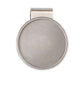 Laser Engraved Hat Clip with Ball Marker - Color: Antique Silver