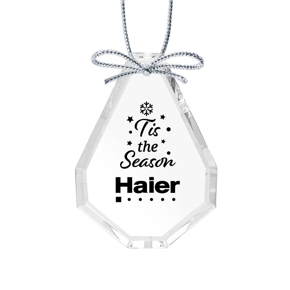 Optical Crystal Teardrop Ornament