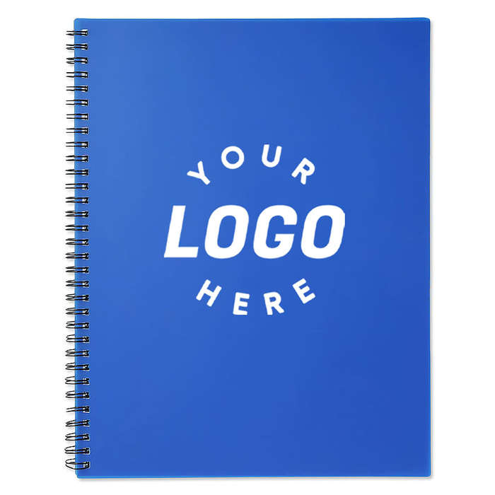 Large Plastic Cover Spiral Notebook