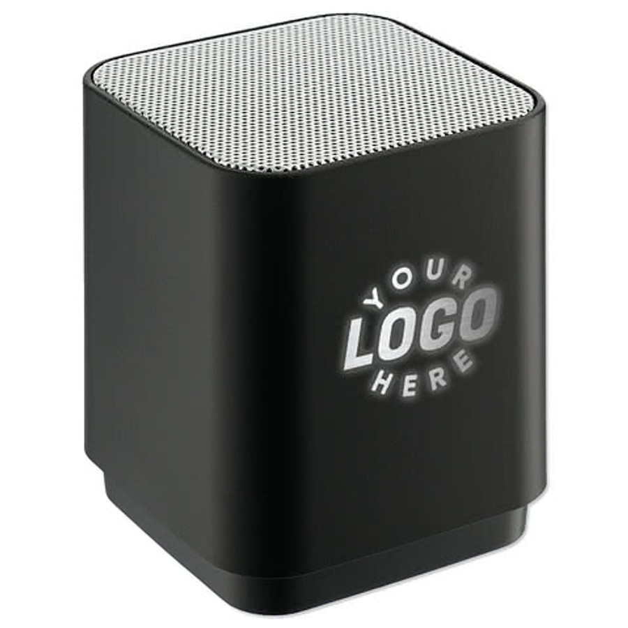 Laser Engraved Light Up Logo Portable Bluetooth Speaker in Graphite