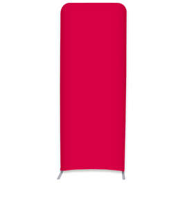 Full Color 36.5" x 91.25" Eurofit Straight Wall Display Kit - Color: Cardinal