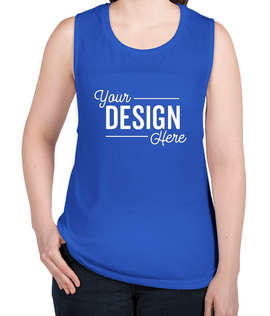 Bella + Canvas Women's Flowy Muscle Tank - Color: True Royal
