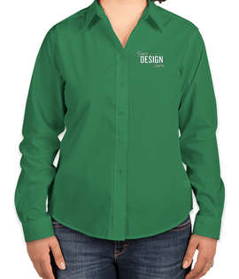 Port Authority Women's Long Sleeve Easy Care Shirt - Color: Court Green