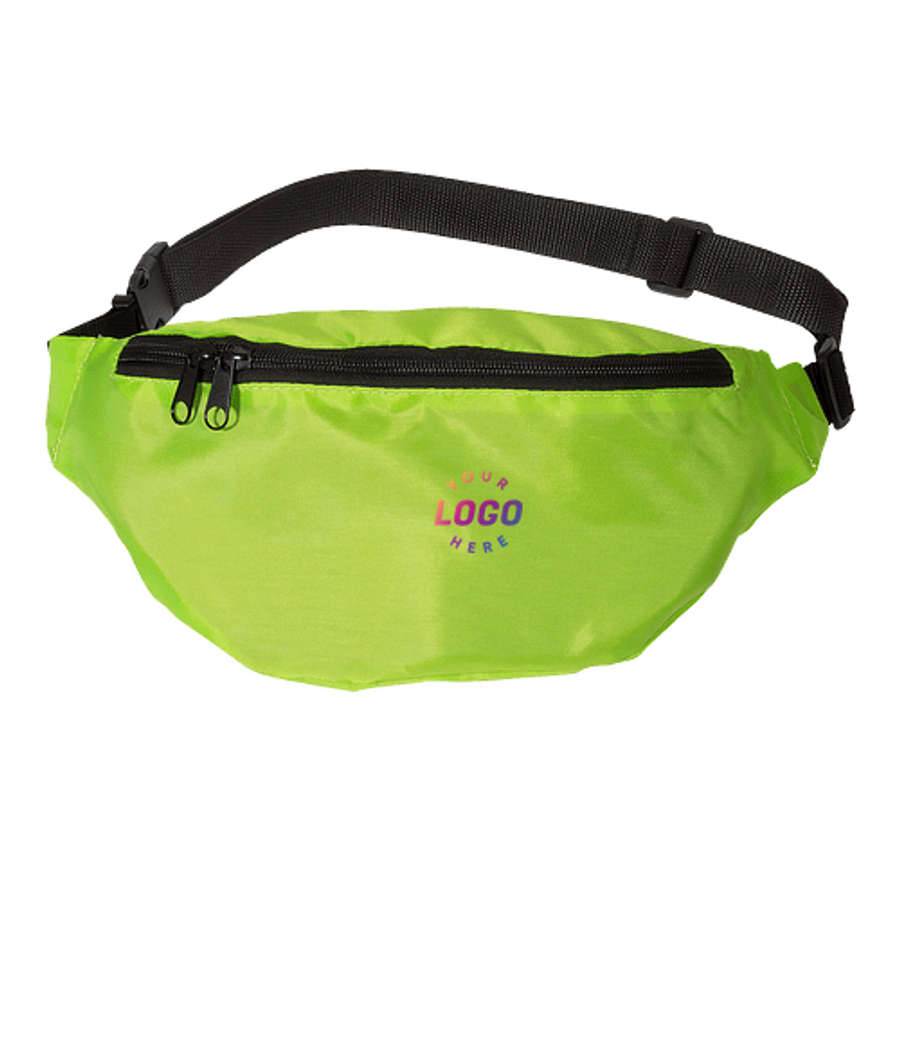 Fanny Pack with Back Pocket in GREEN-LIME