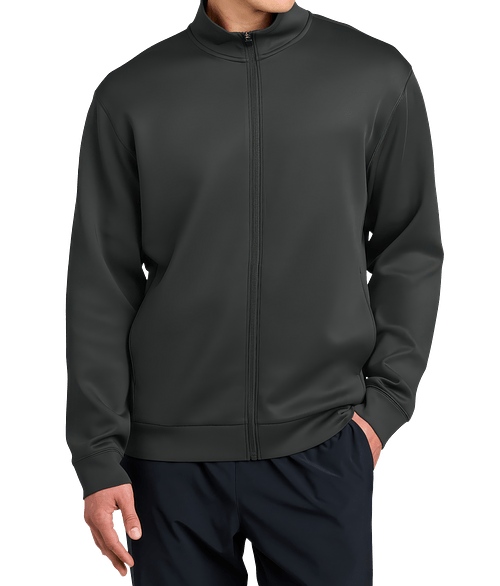 Sport-Tek Pro Perform Double Knit Performance Zip Hoodie in Iron Grey
