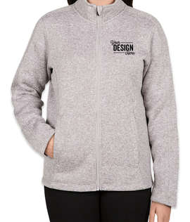 Devon & Jones Women's Full Zip Sweater Fleece Jacket