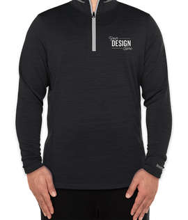 Reebok Circuit Quarter Zip Performance Shirt - Color: Heather Black