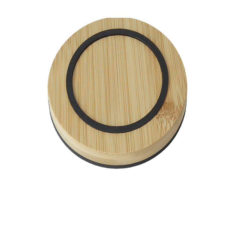 Bamboo Wireless Speaker & 10W Wireless Charger-default