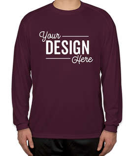 Badger B-Dry Long Sleeve Performance Shirt - Color: Maroon