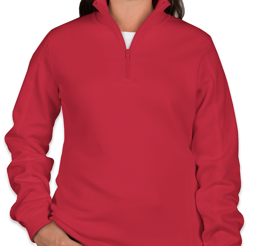 Sport-Tek Premium Women's Quarter Zip Sweatshirt - Embroidered-default