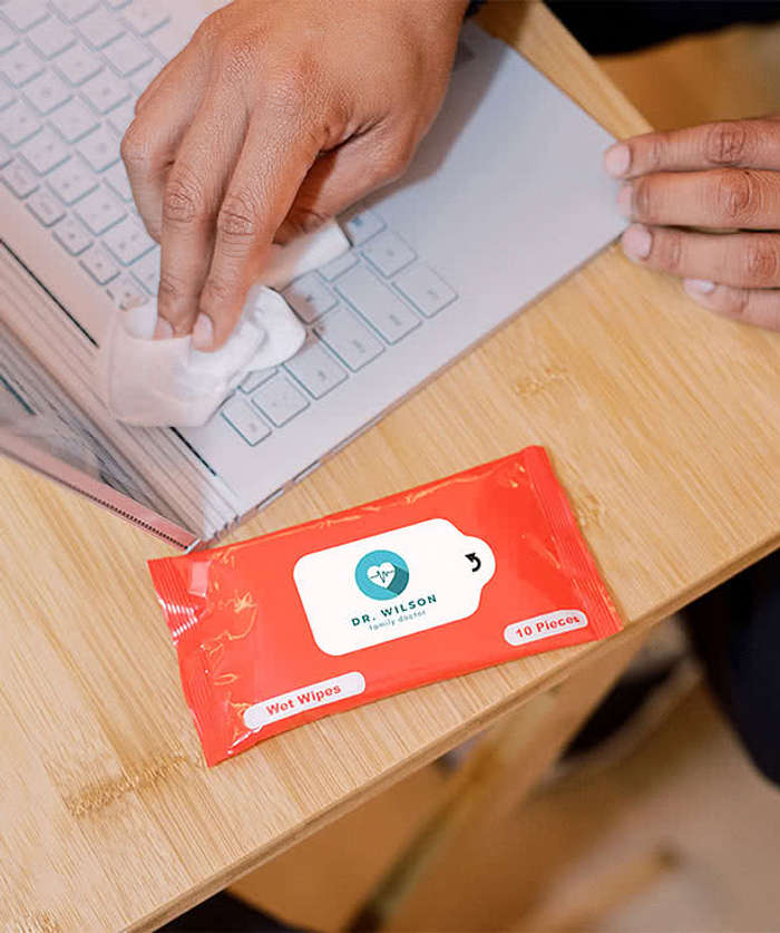 Full Color Wet Wipe Packet