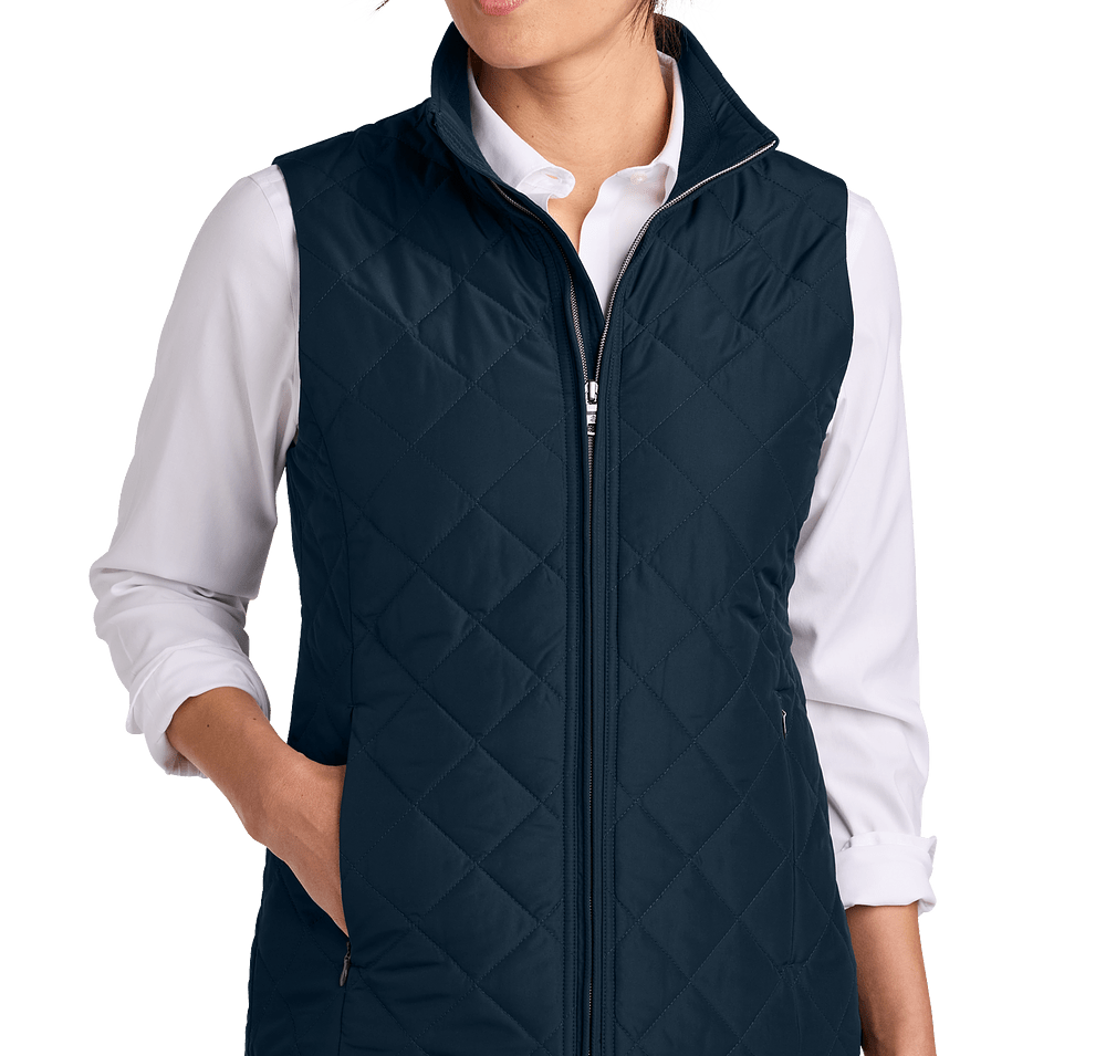 Brooks Brothers Women's Diamond Quilt Insulated Vest-default