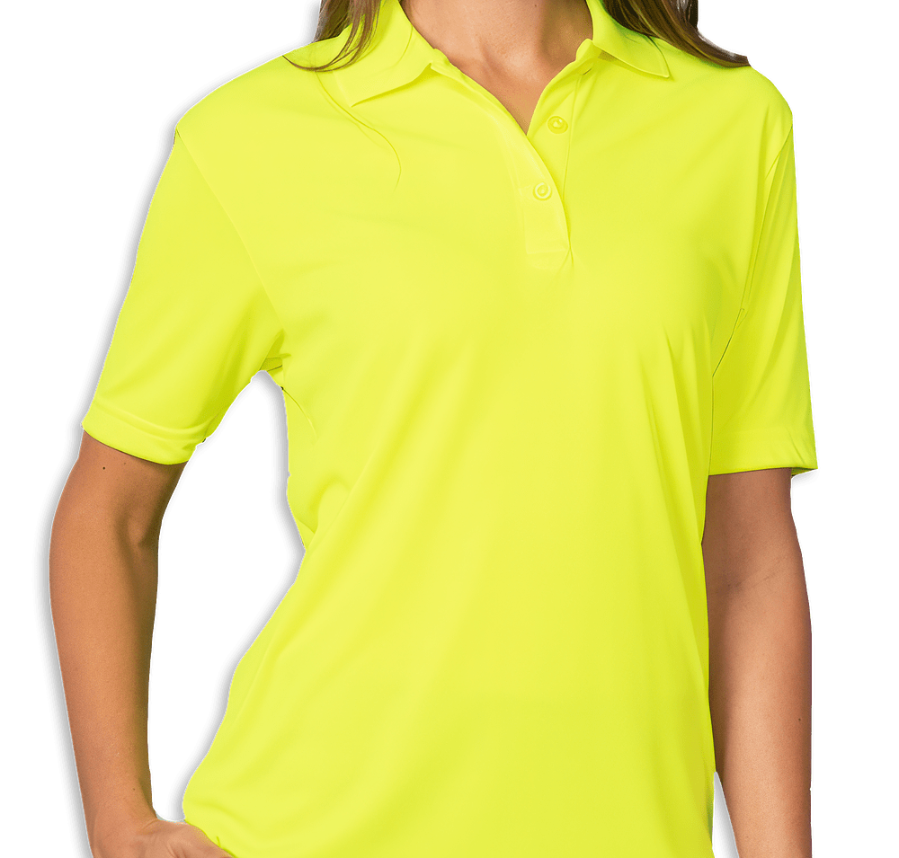 Blue Generation Women's BLU-X-DRI Hi-Visibility Performance Pique Polo - Printed-default