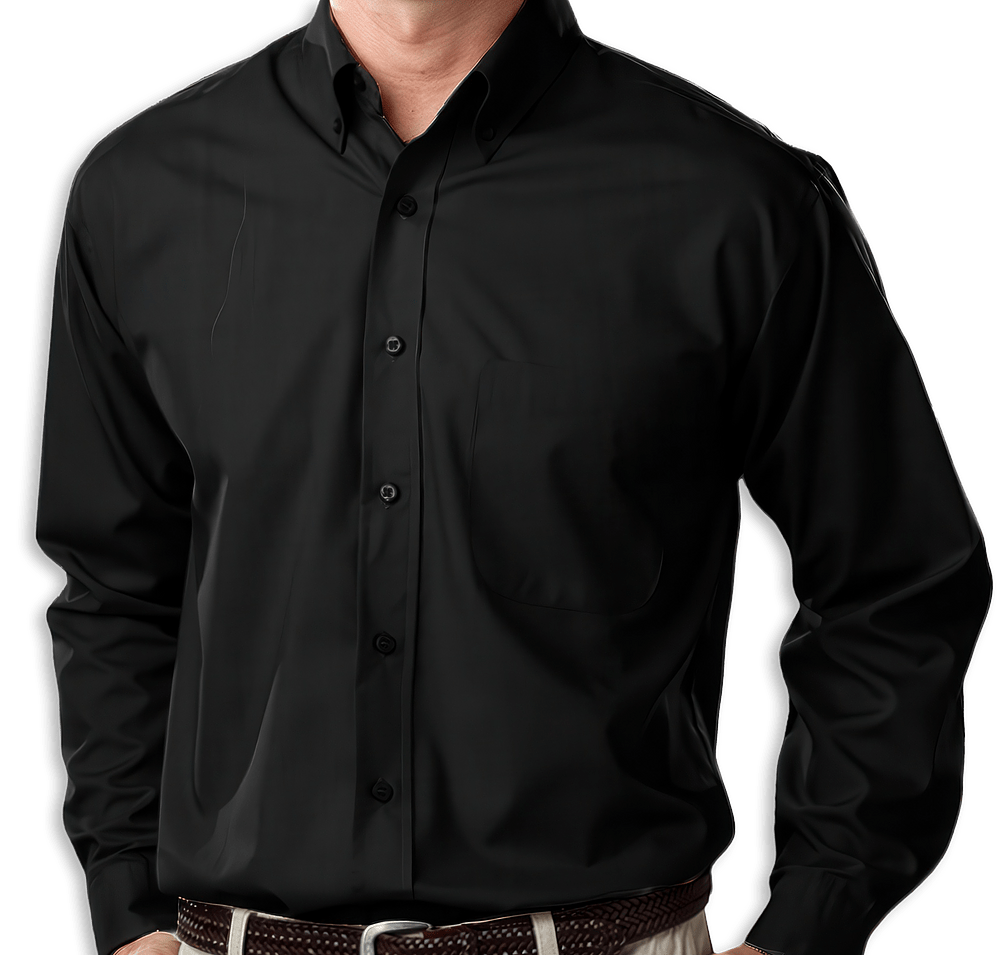 Blue Generation Value Long Sleeve Poplin Dress Shirt - Embroidered -default
