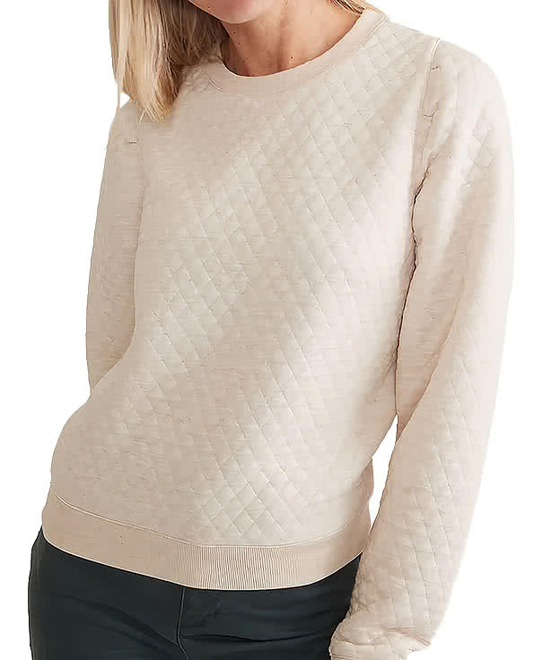 Bibiy B.PUFF SWEAT SHIRT ベージュ Custom Marine Layer Women's Corbet Quilted Puff Sleeve