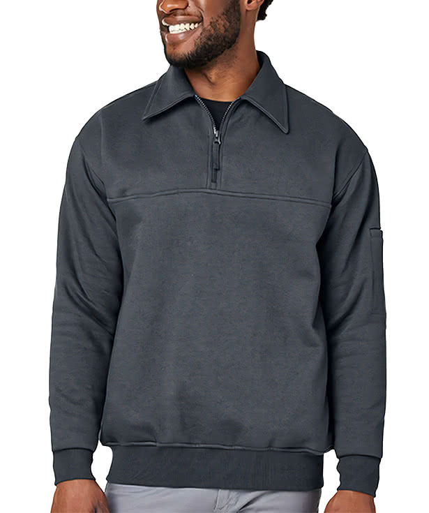Harriton ClimaBloc Heavyweight Tactical Quarter Zip Pullover
