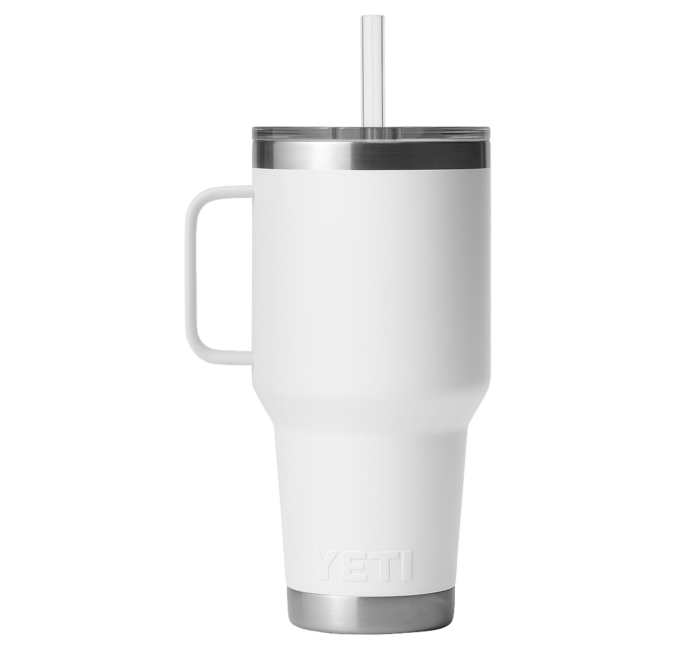 YETI Laser Engraved 35 oz. Rambler Insulated Travel Mug with Straw-default