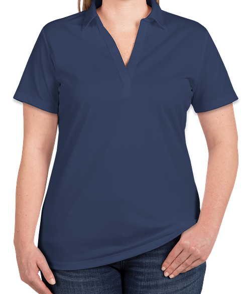 Port Authority Women's Silk Touch Performance Polo - Embroidered in Royal