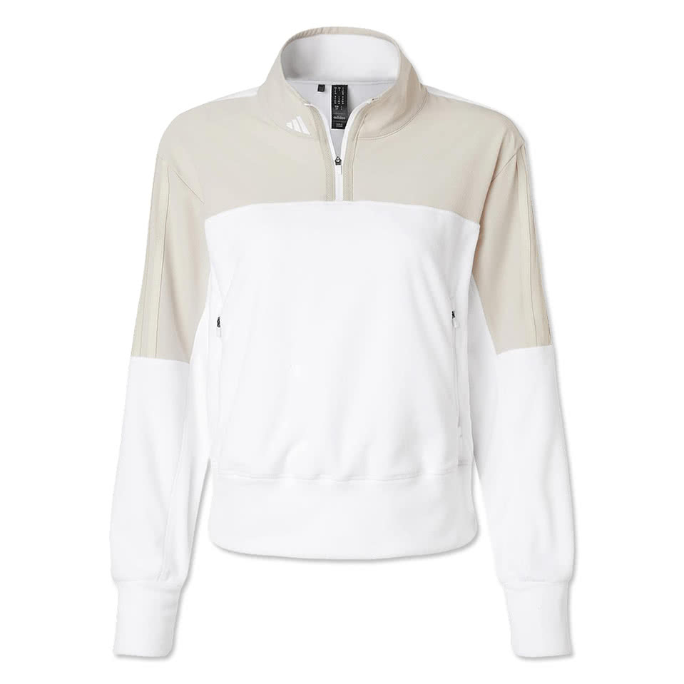 Adidas Women's Recycled Fleece Quarter Zip Pullover