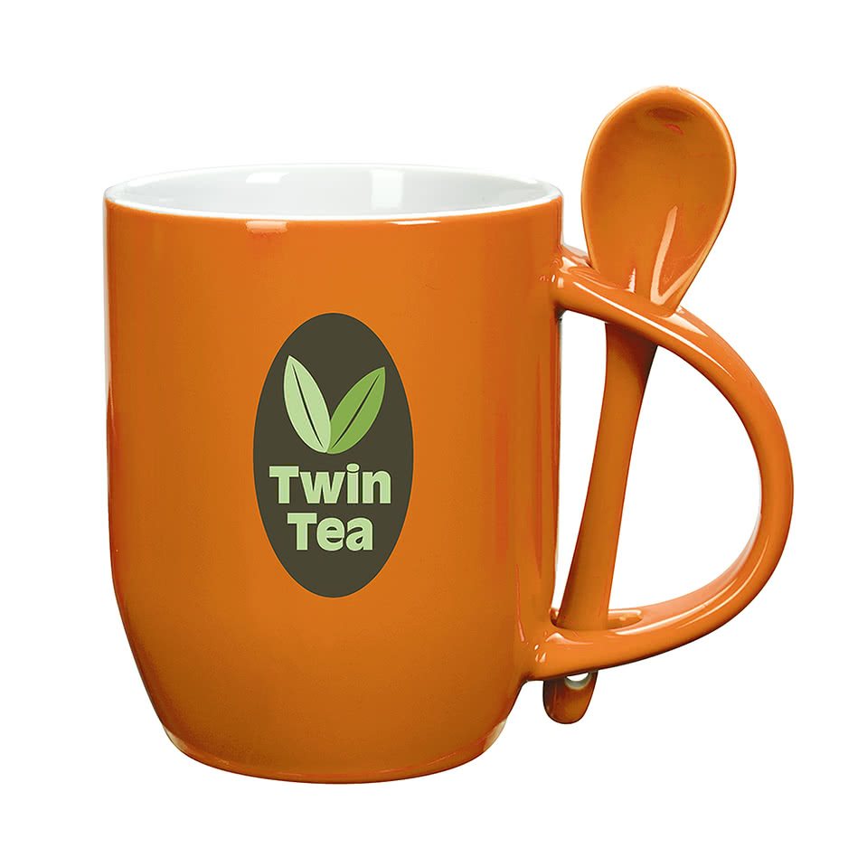11 oz. Rounded Ceramic Spooner Mug 