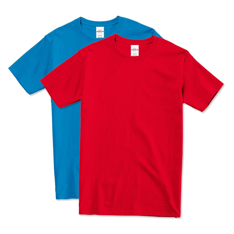 Design Custom Printed Hanes Authentic T‑shirts Online at Custom Ink