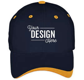 Sportsman Two-Tone Hat - Color: Navy / Gold