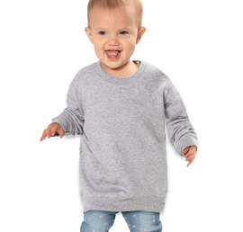 Rabbit Skins Toddler Fleece Crewneck Sweatshirt - Color: Heather