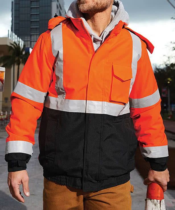 CornerStone Class 3 Insulated Safety Bomber Jacket - Embroidered