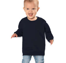 Rabbit Skins Toddler Fleece Crewneck Sweatshirt - Color: Navy