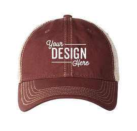 Legacy Old Favorite Trucker Hat - Color: Burgundy / Khaki