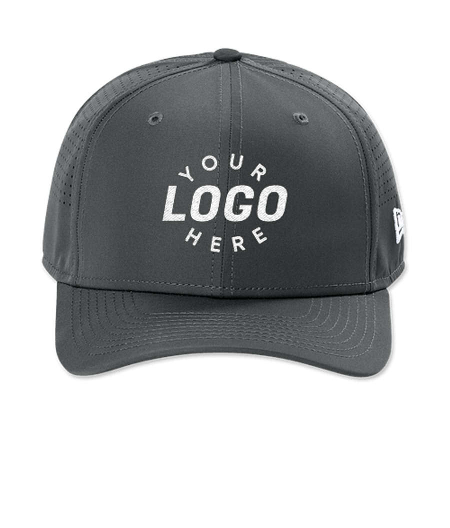 New Era 9SEVENTY Perforated Snapback Performance Hat in Graphite